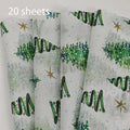 Christmas Tree Tissue Paper – Colorful Gift Wrapping Sheets Gift Wrapping Paper Qme 20 sheets