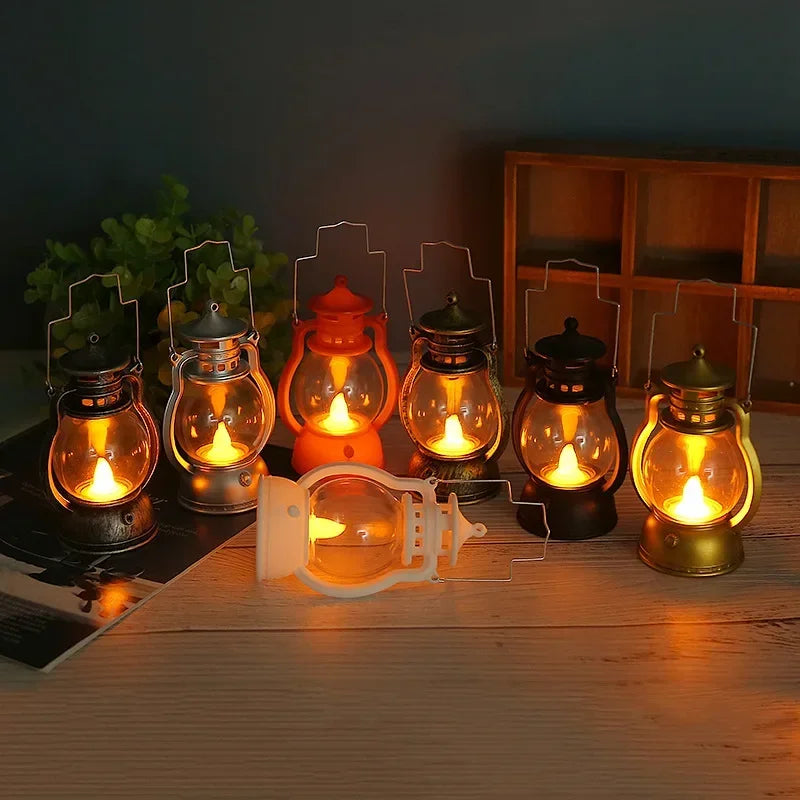 Retro Vintage LED Lantern – 7 Colors | Christmas & Home Décor Decorative LED Lantern Qme