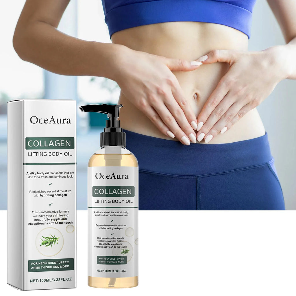 OceAura Collagen Body Oil – Hydrating Full Body Moisturizer Collagen Body Oil Qst