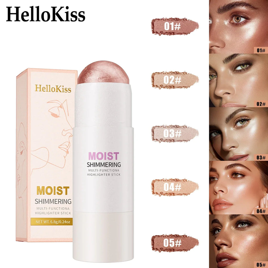 Natural Glow Highlighter Stick – Brightening Face Contour Face Highlighter Stick Qme