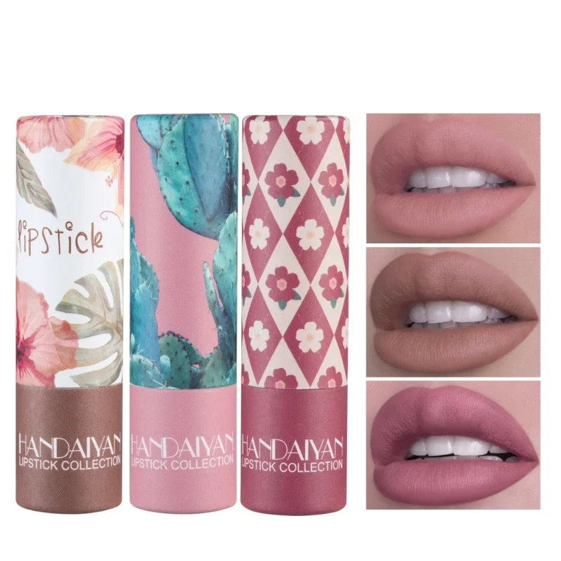 8-Color Matte Velvet Long-Lasting Lipstick | Paper Tube Matte Lipstick Qme