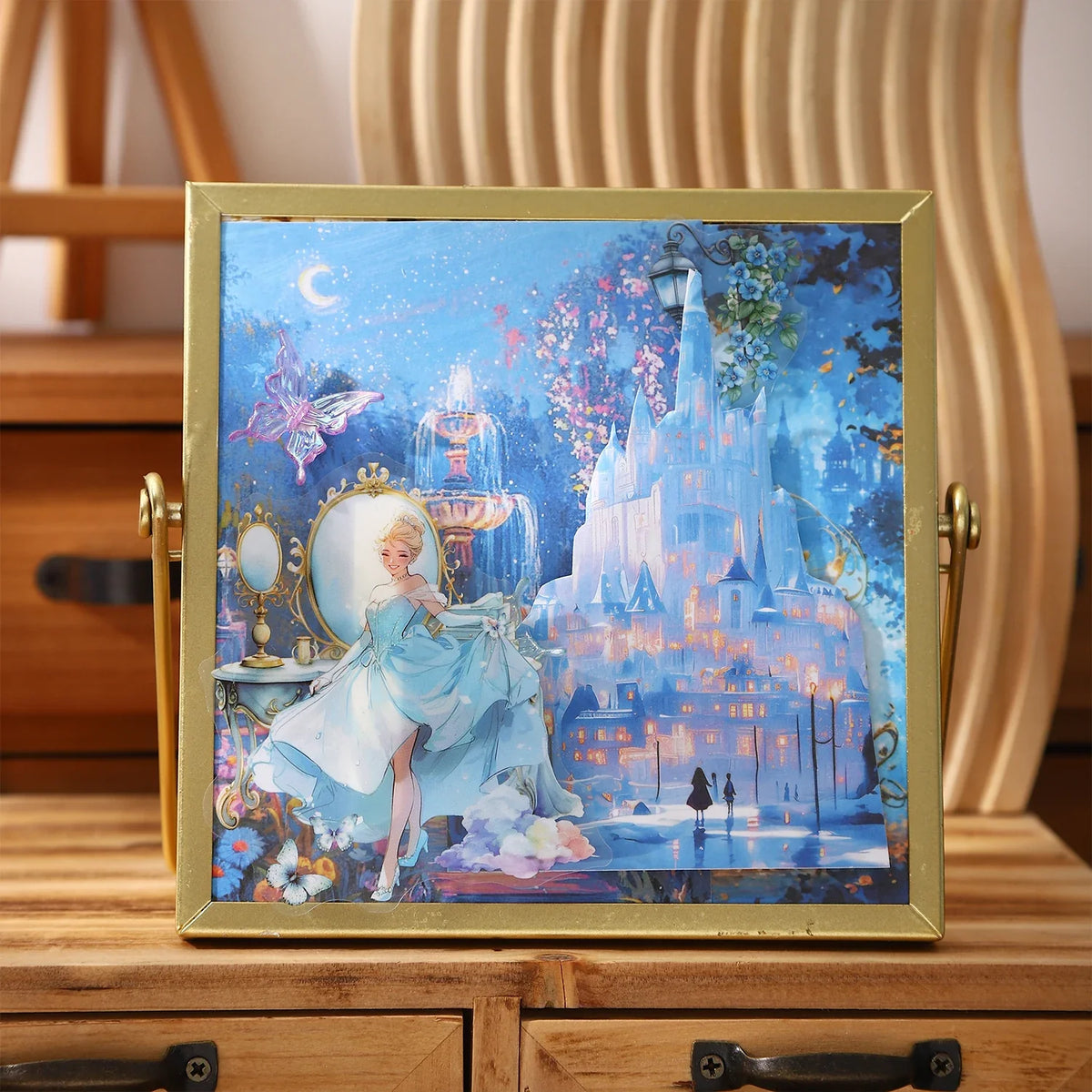 Dreamy Fairy Tale Background Stickers – 10 Sheets DIY Decor Decorative Stickers Qme