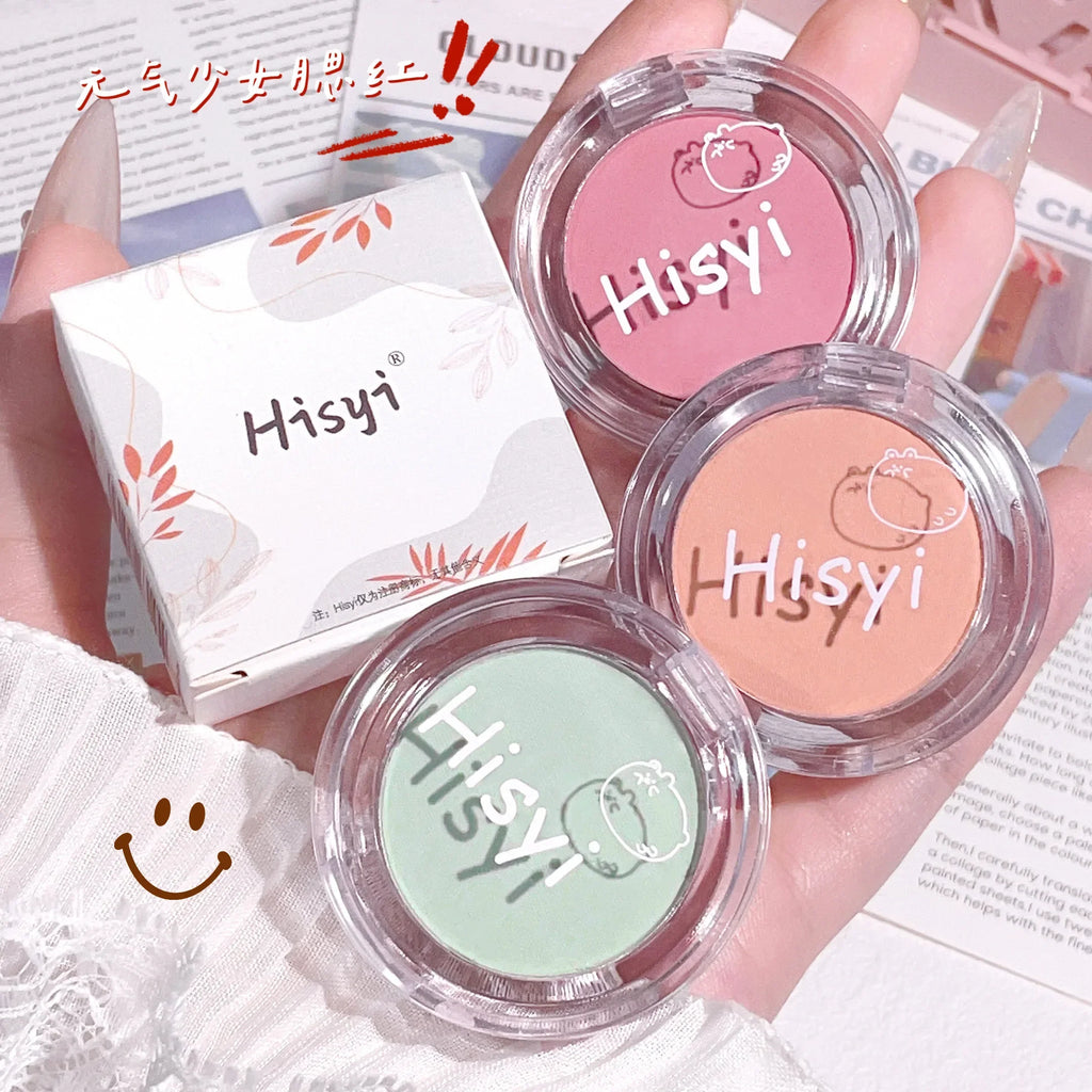 HISYI Matte Blush Palette – 16 Shades, Natural Radiant Finish Blush Palette Qme