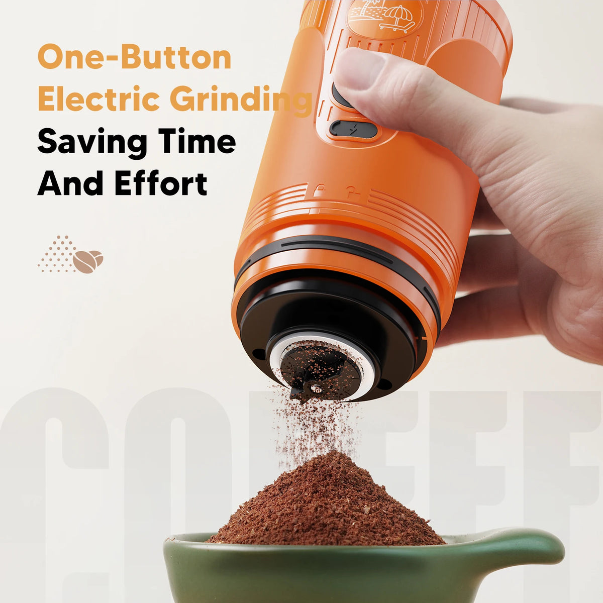 TYPE-C Portable Electric Coffee Grinder – 7-Level, 40g Bean Electric Coffee Grinder Qst