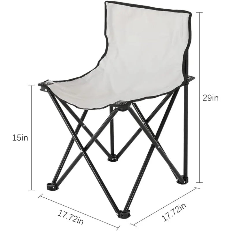 Reinforced Folding Chair for Sauna, Beach & Picnic Folding Outdoor Chair Qst Gray
