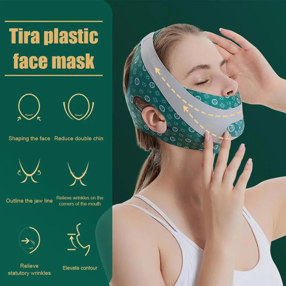 Adjustable V-Shape Face Lifting Bandage | Chin Sculpting Wrap Face Lifting Wrap Qme