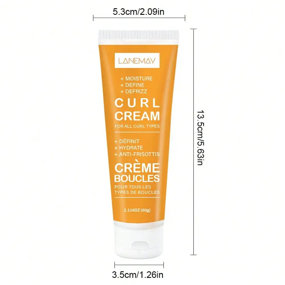 Curl Cream Leave-In Treatment – Defines & Moisturizes All Curls Curl Styling Cream Qst