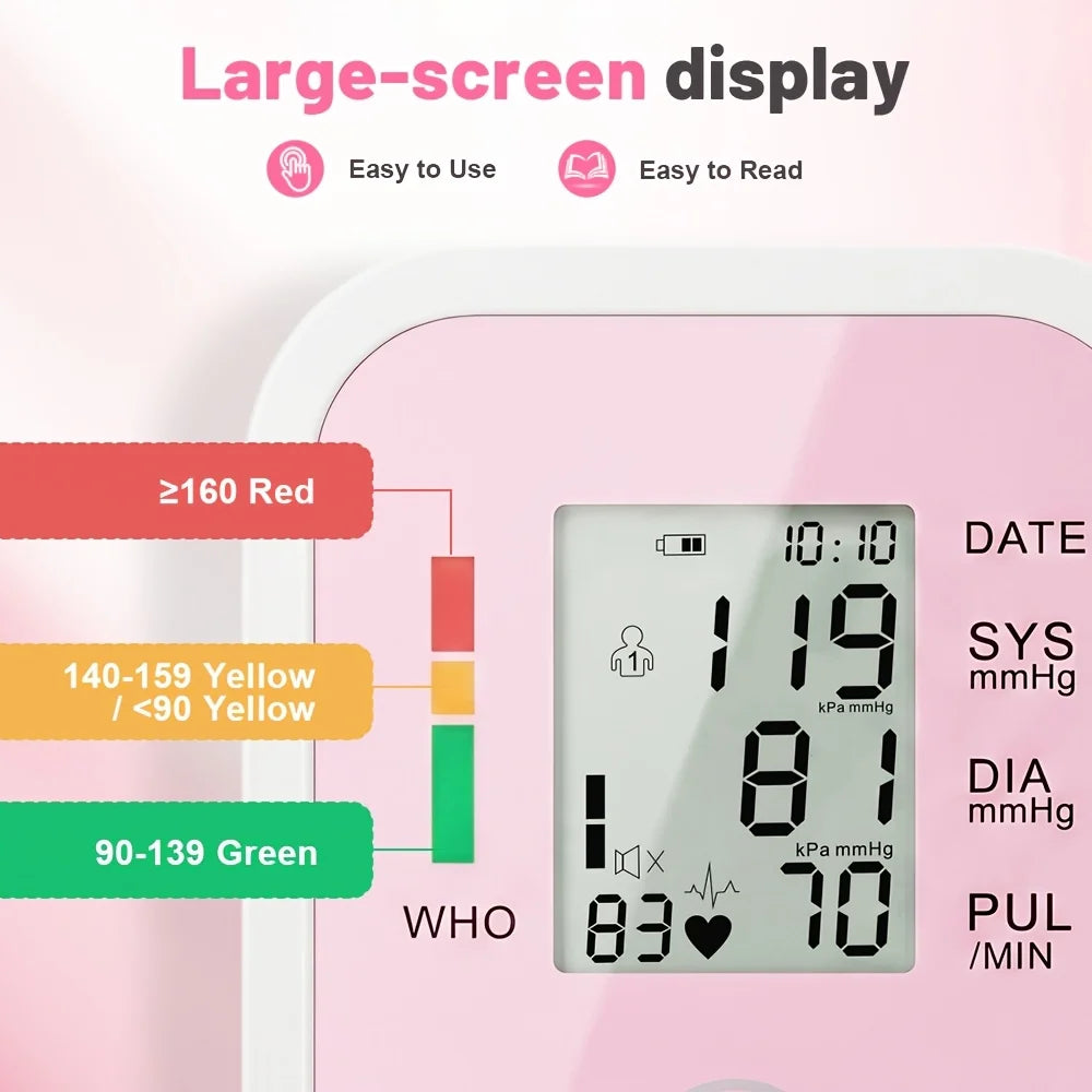 VROVIRE Upper Arm Blood Pressure Monitor – Dual User LCD Blood Pressure Monitor Qst