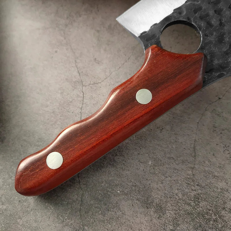 InLeung Forged Stainless Steel Cleaver & Boning Knife Kitchen Cleaver Knife Qst