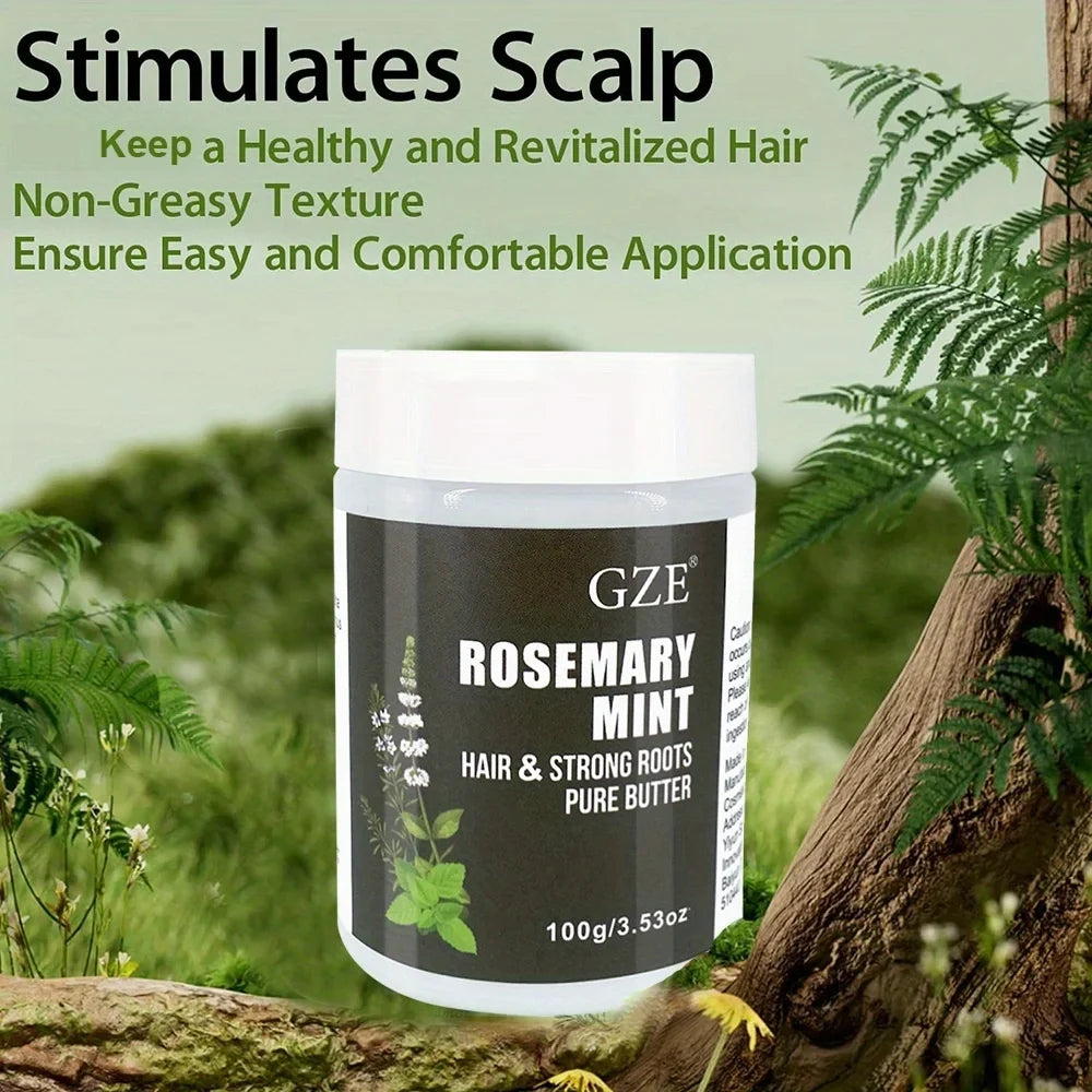 GZE Rosemary Mint Hair Butter – Strong Roots & Natural Growth Hair Growth Butter Qme