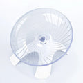 Hamster Running Wheel – Silent Rotary Jogging Toy for Small Pets Hamster Exercise Wheel Qme White