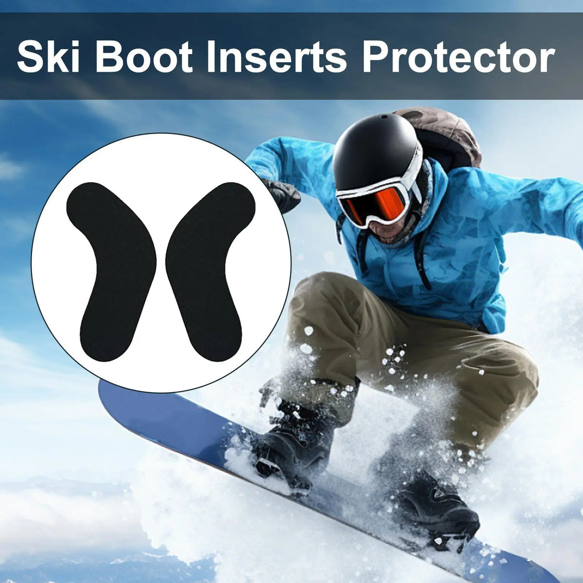 6 Pairs Ski Boot Foam Ankle Wrap Pads | Adhesive Fit Ski Boot Pads Qme