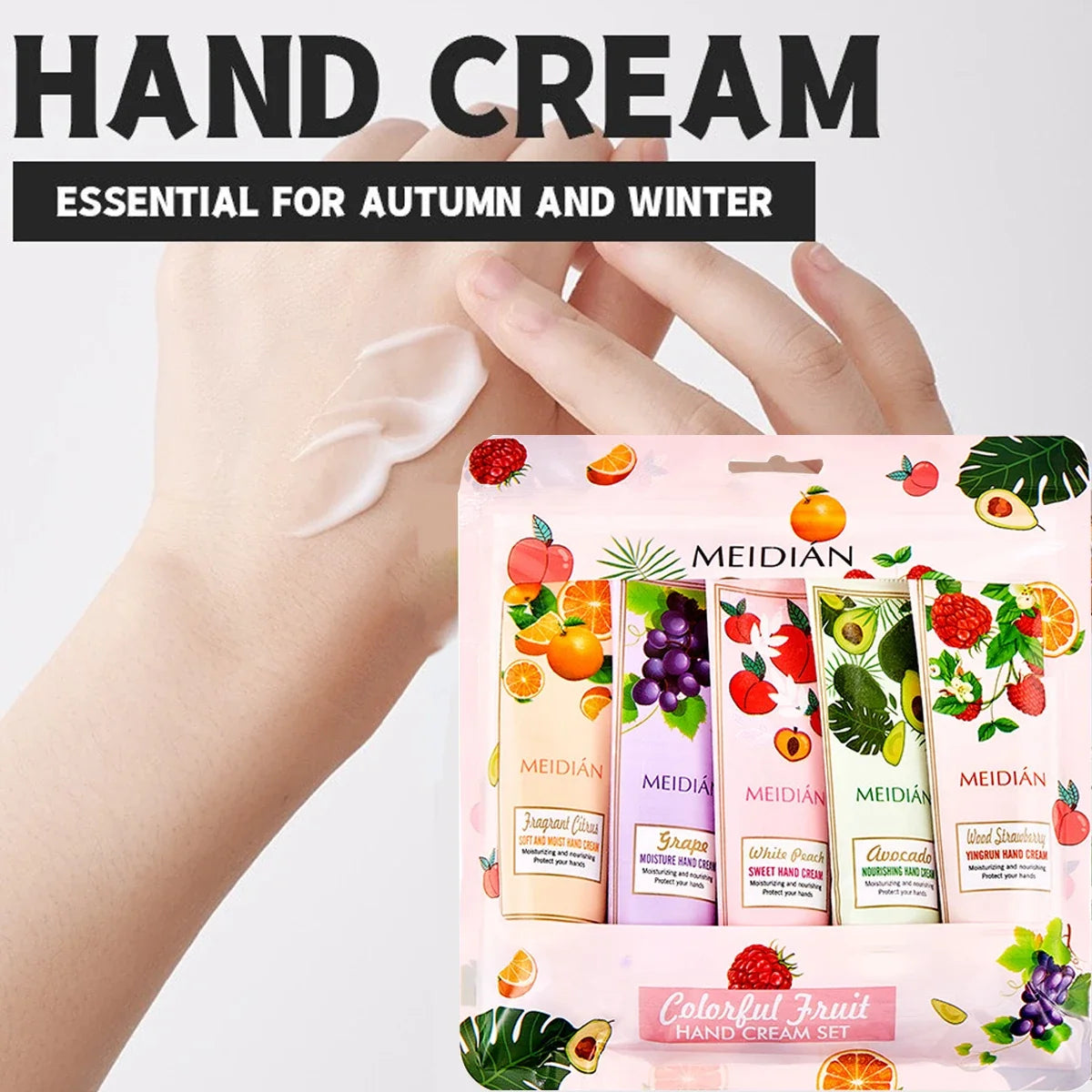 5-Pack Moisturizing Hand Cream Set – Deep Hydration Moisturizing Hand Cream Qme