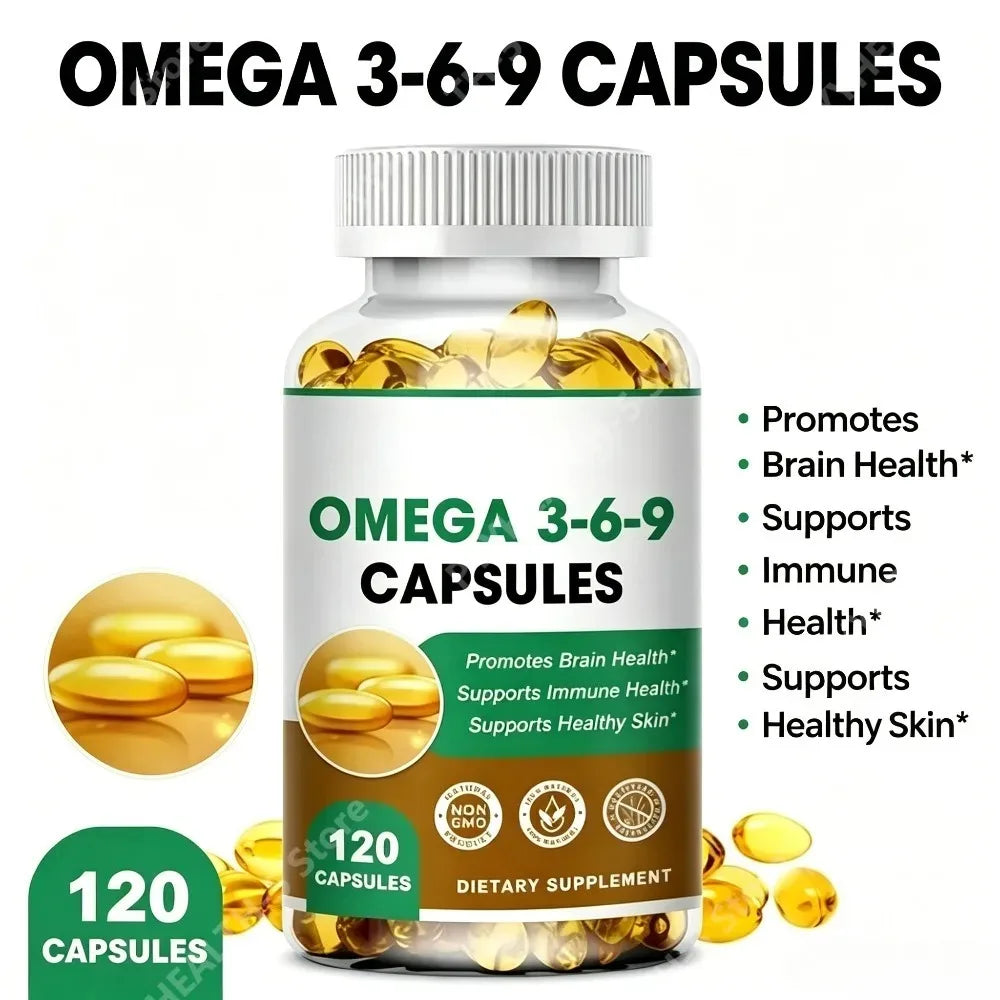 Plant-Based Omega 3-6-9 Softgels – Vegan, 120 Count Omega Supplement Qst