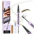 Qme Double-Ended Waterproof Eyebrow Pencil – 5 Shades Eyebrow Pencil Qme 9713-1