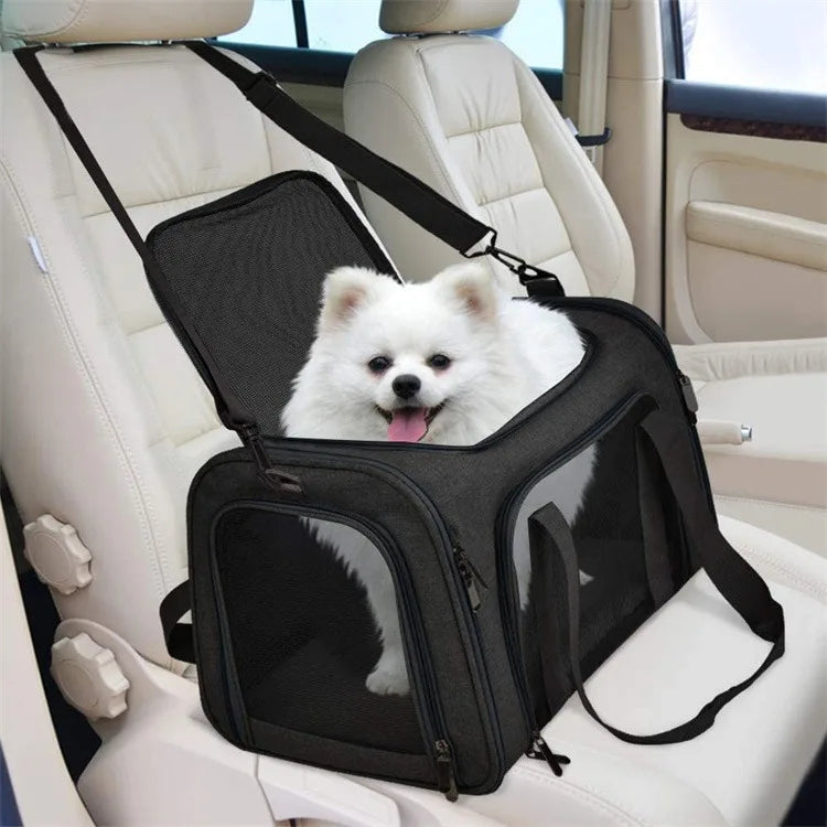 Foldable Breathable Oxford Pet Carrier Bag | Dog & Cat Travel Pet Carrier Bag Qme