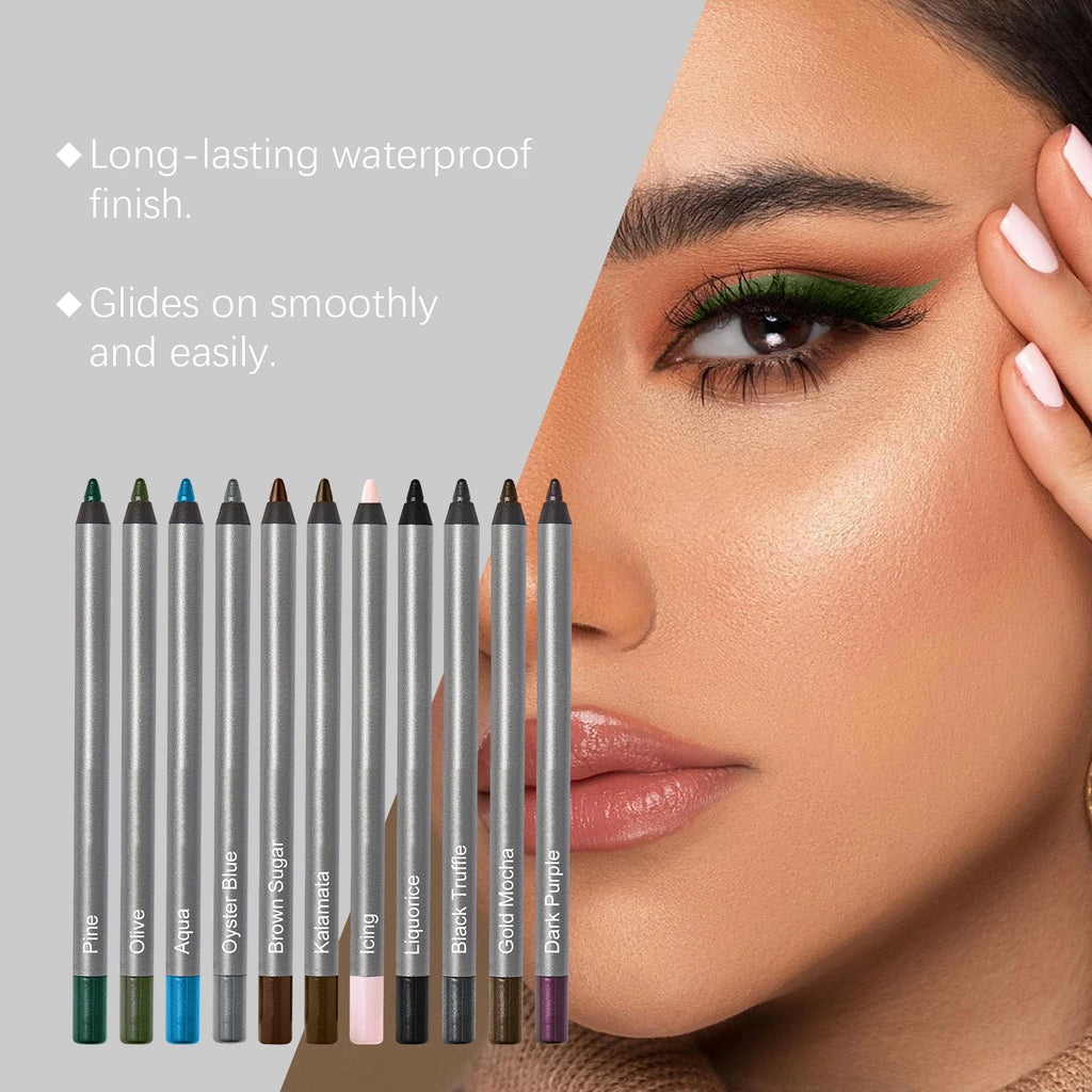 Zephoco Waterproof Gel Eyeliner Pencil – Smudge-Proof Gel Eyeliner Pencil Qst