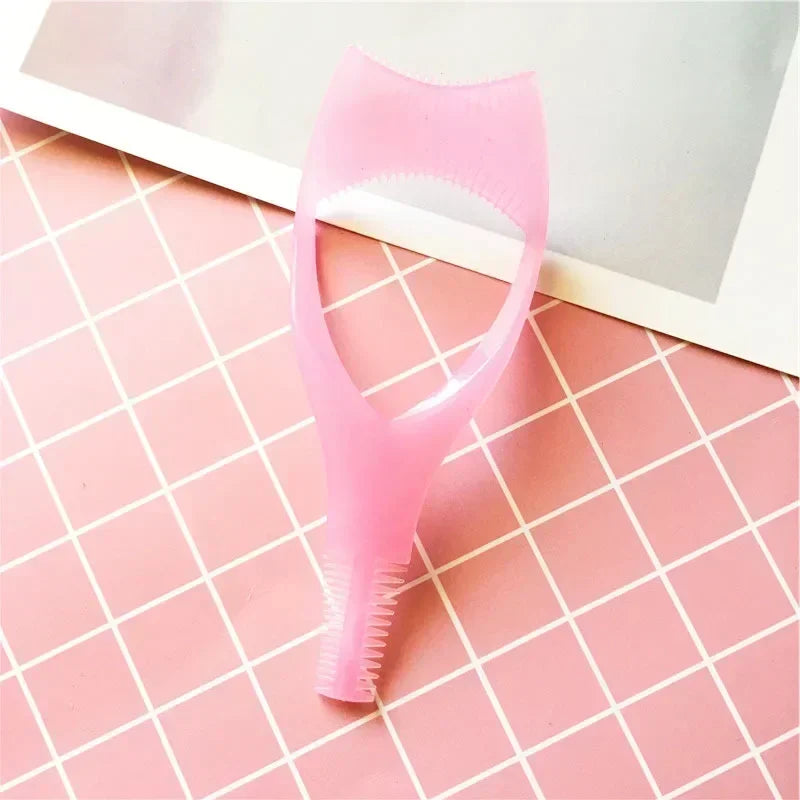 Portable Mascara Shield Applicator & Eyelash Guide Tool Mascara Shield Applicator Qme A3007-Pink1pcs