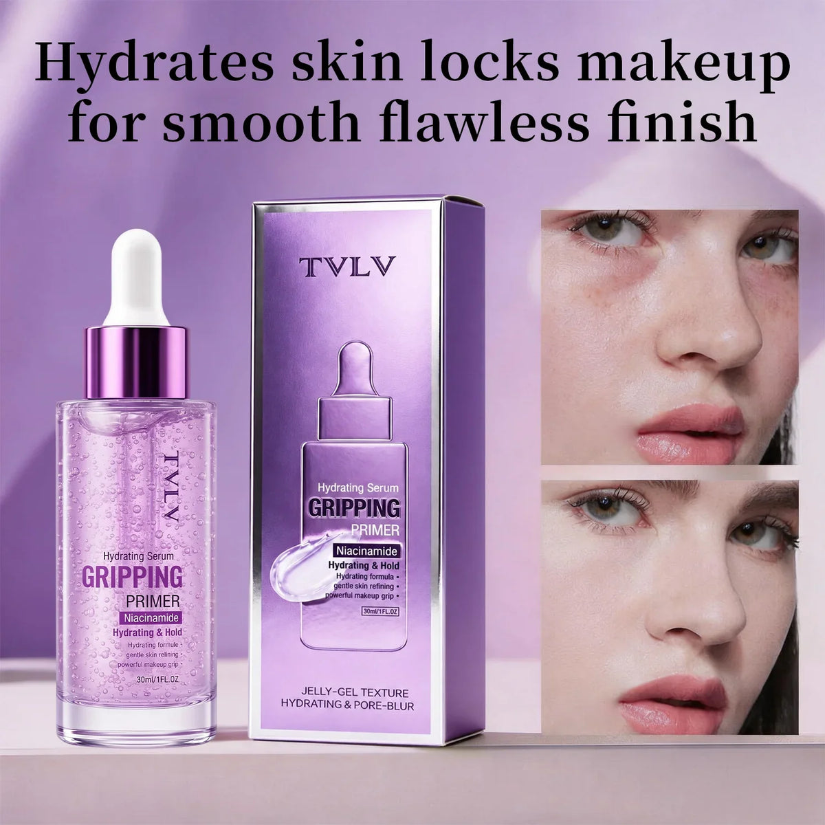 Qme Hydrating Serum Gripping Primer – Waterproof & Durable Face Primer Qme