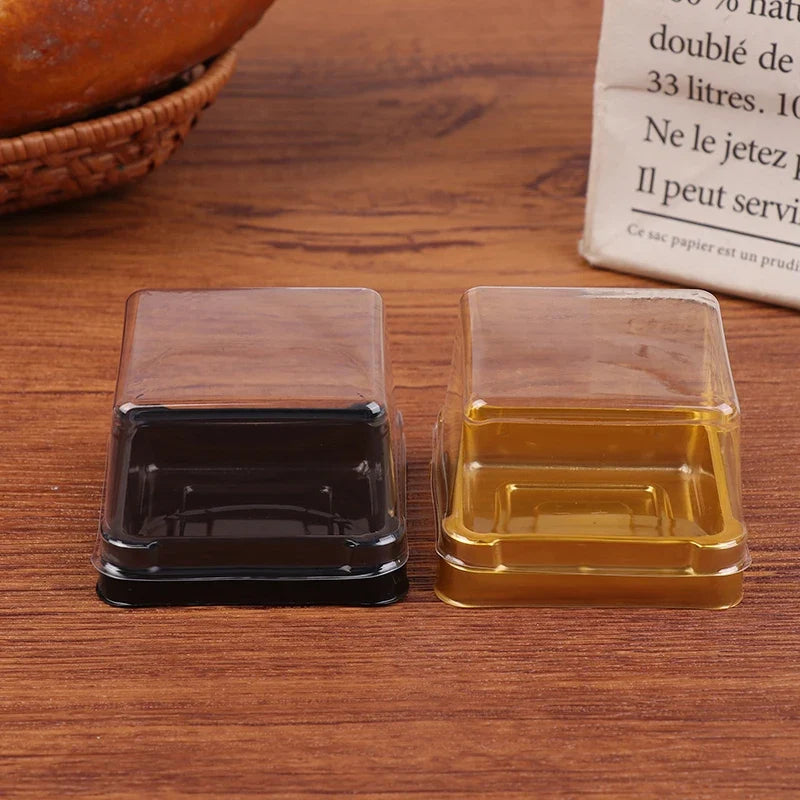Transparent Square Plastic Dessert & Muffin Packaging Boxes Dessert Packaging Boxes Qme