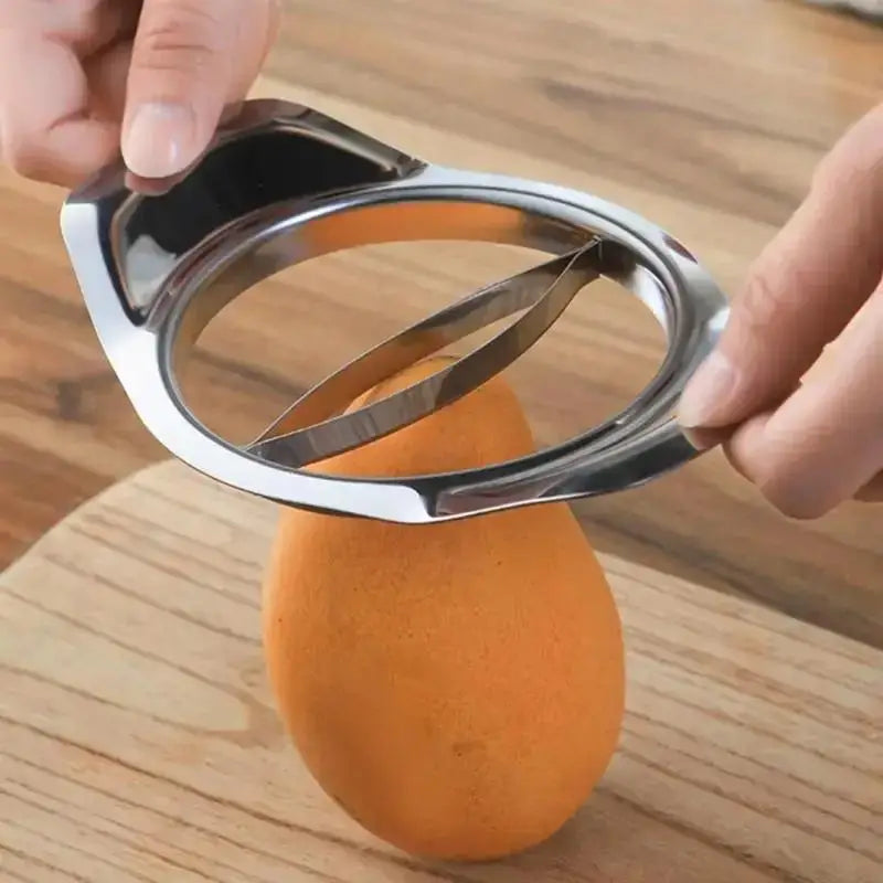 Stainless Steel Mango Cutter, Slicer & Core Remover Tool Mango Slicer Tool Qme