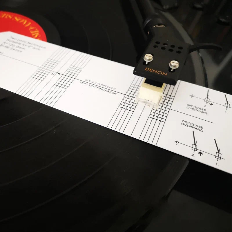 Turntable Cartridge Alignment Protractor & Stylus Calibration Tool Cartridge Alignment Tool Qme