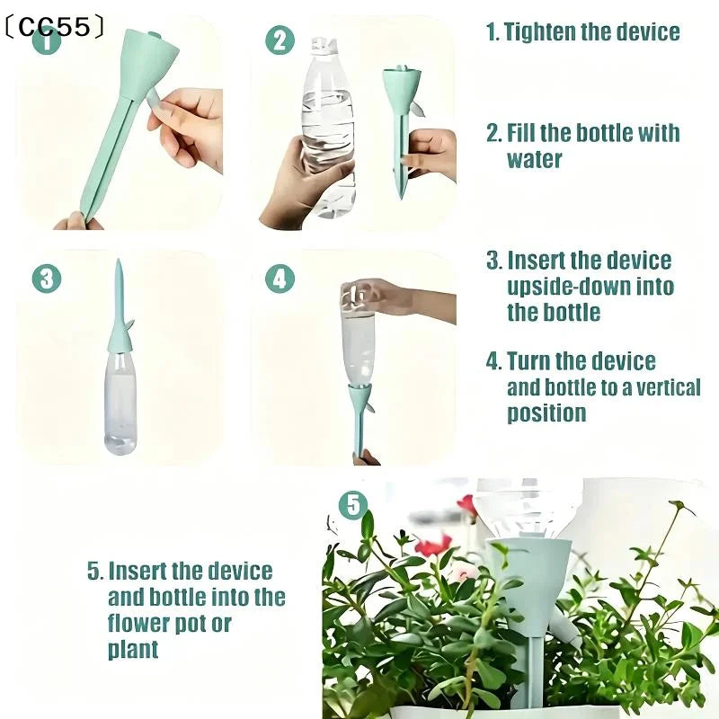 20pcs Adjustable Drip Irrigation Kit – Gravity-Fed Plant Waterer Drip Irrigation Kit Qst