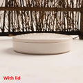 Round Porcelain Paint Palette Tray with Lid – Acrylic & Watercolor Artist Paint Palette Qme A