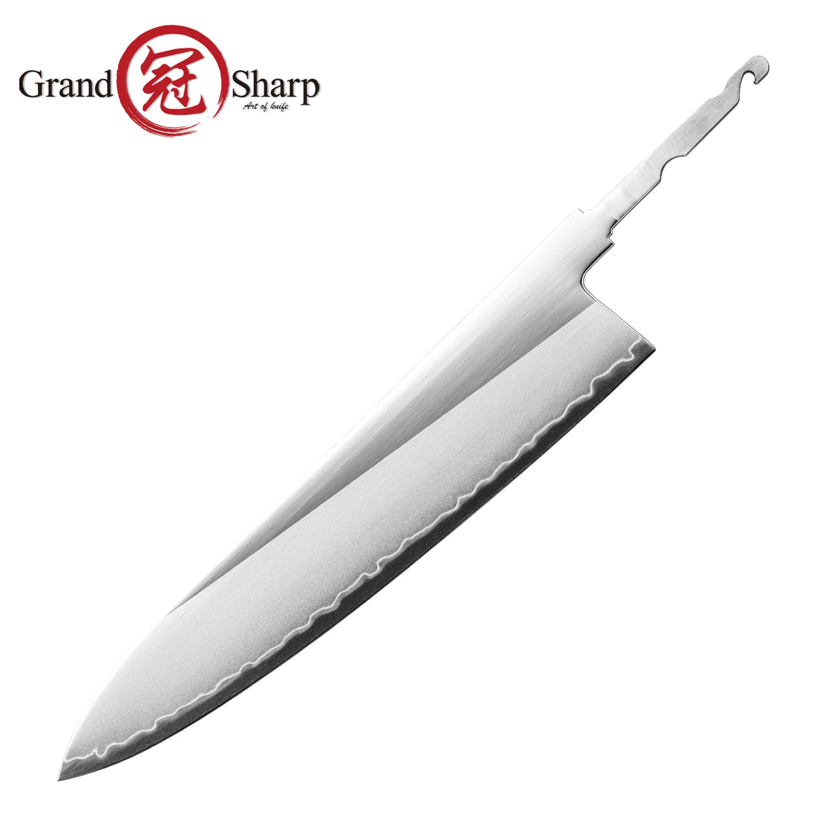 Grandsharp PM204 Steel DIY Knife Blade – 3-Layer Composite DIY Knife Blade Qst 208mm