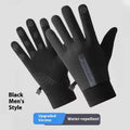 Touchscreen Waterproof Thermal Winter Gloves for Men & Women Winter Touchscreen Gloves Qme 2 Black