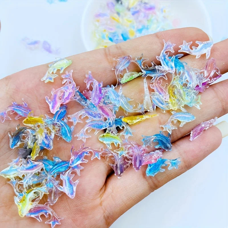 Mini Goldfish Resin Charms – Nail Art & DIY Jewelry Decor Nail Art Charms Qme