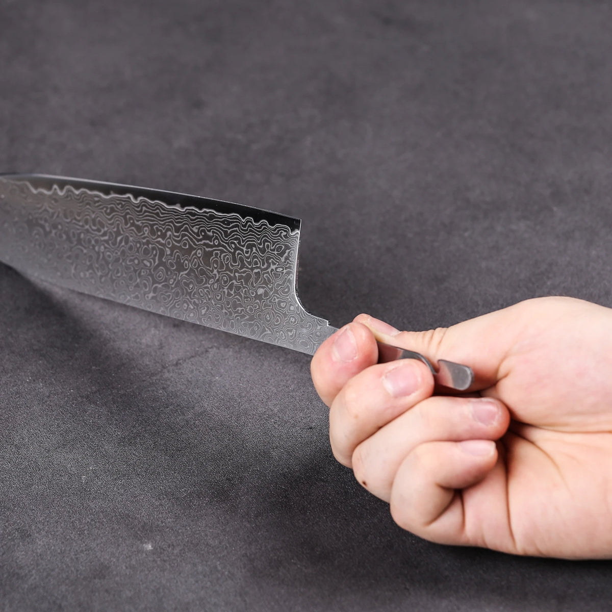 67-Layer Damascus Steel Nakiri Knife Blank Blade – DIY Kitchen Damascus Knife Blank Qst