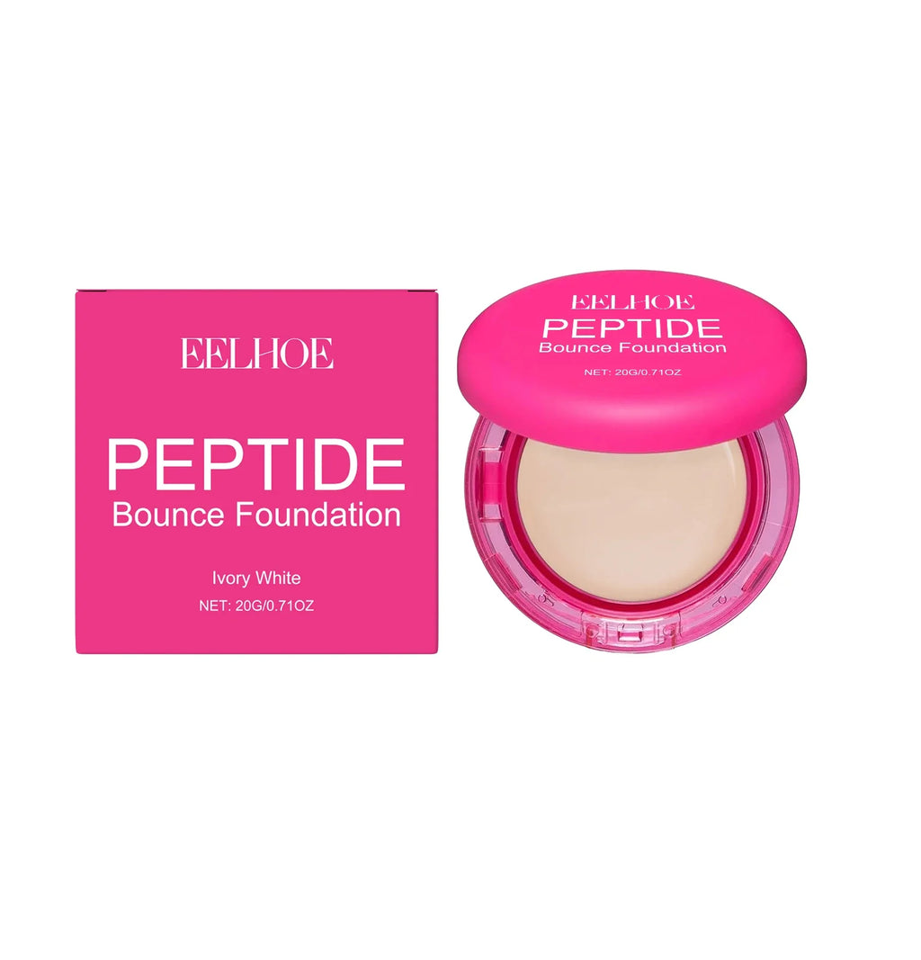Peptide Bounce Balm Foundation – Full Coverage Concealer Balm Foundation Qme Ivory White