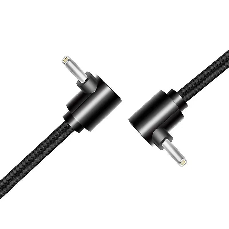 90° Elbow USB-C Cable 60W PD Fast Charging – Nylon Braided USB-C Charging Cable Qme