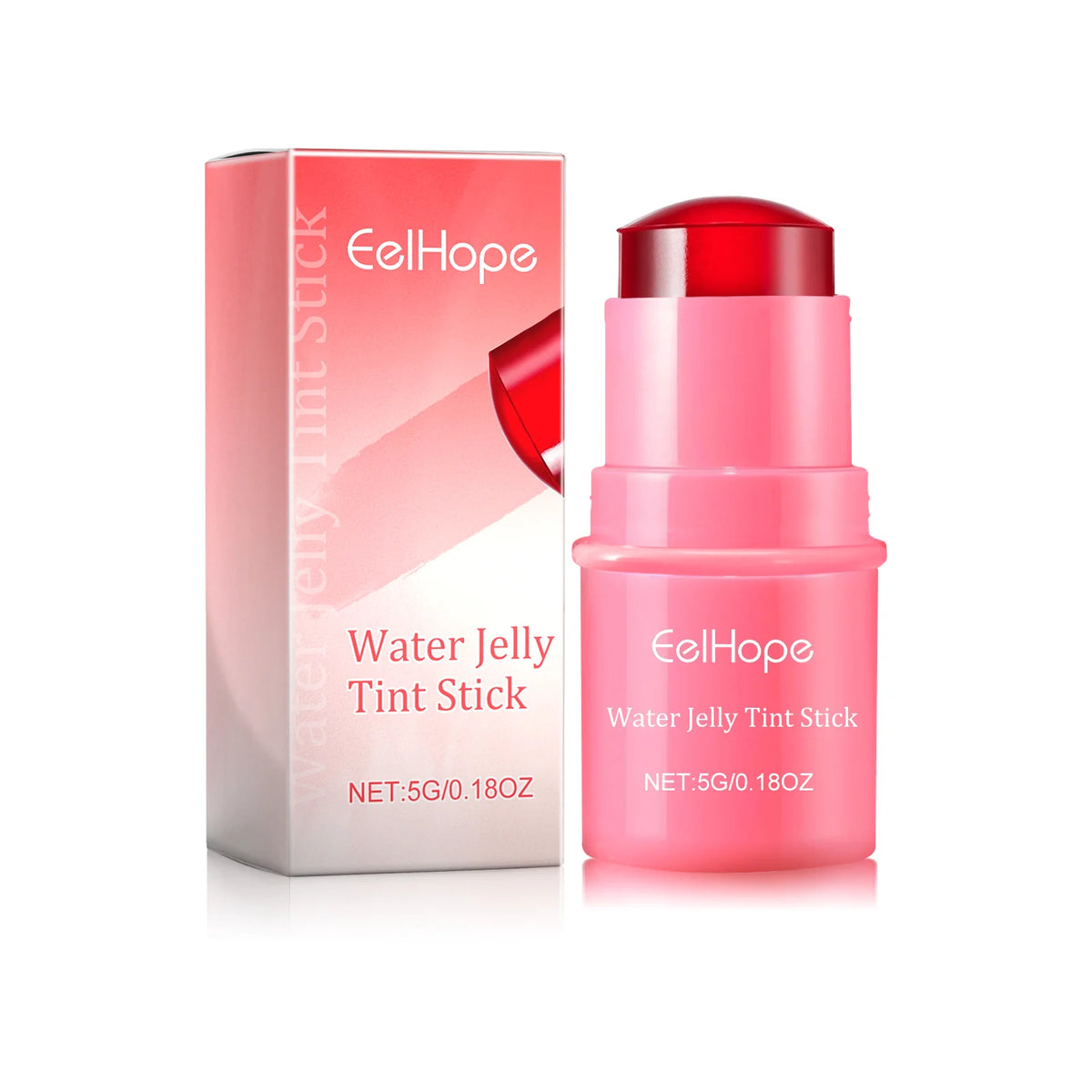 Eelhope 3-in-1 Milk Jelly Tint Blush & Lip Color Stick Blush & Lip Tint Qst C Red