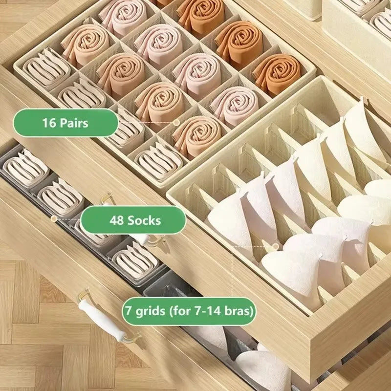 Non-Woven Fabric Underwear & Socks Drawer Storage Organizer Drawer Storage Organizer Qme