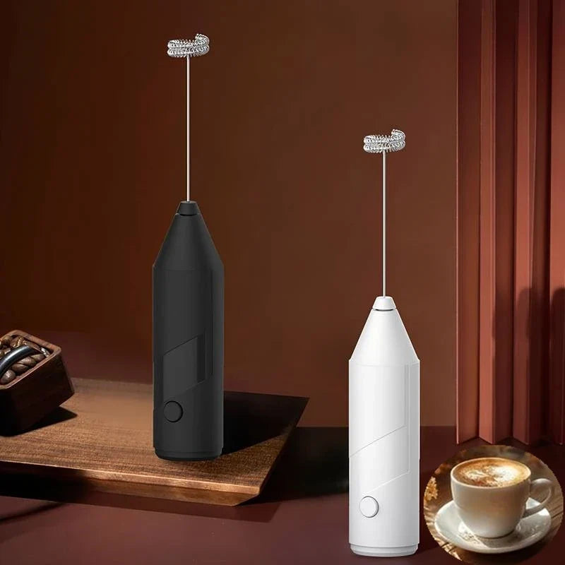 Handheld Electric Milk Frother & Egg Beater | Mini Battery Powered Handheld Milk Frother Qme