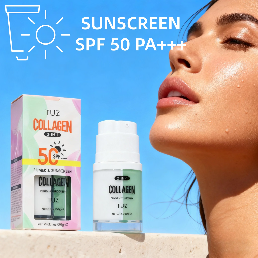 TUZ Collagen 2-in-1 Face Primer & SPF 50 Sunscreen Face Primer Sunscreen Qst