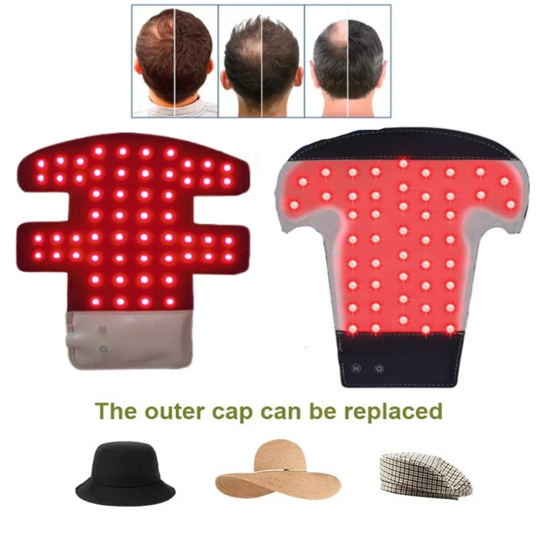 ZONGKUNG Wireless Red & Blue Light Therapy Cap for Hair Growth LED Hair Growth Cap Qst