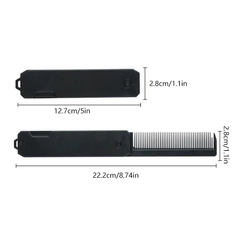 Portable Folding Pocket Comb – Men's Beard & Hair Styling Folding Pocket Comb Qme
