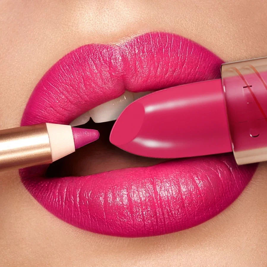 Nude Matte Waterproof Lipliner Pen & Contour Lip Tint Lipliner Pen Qme