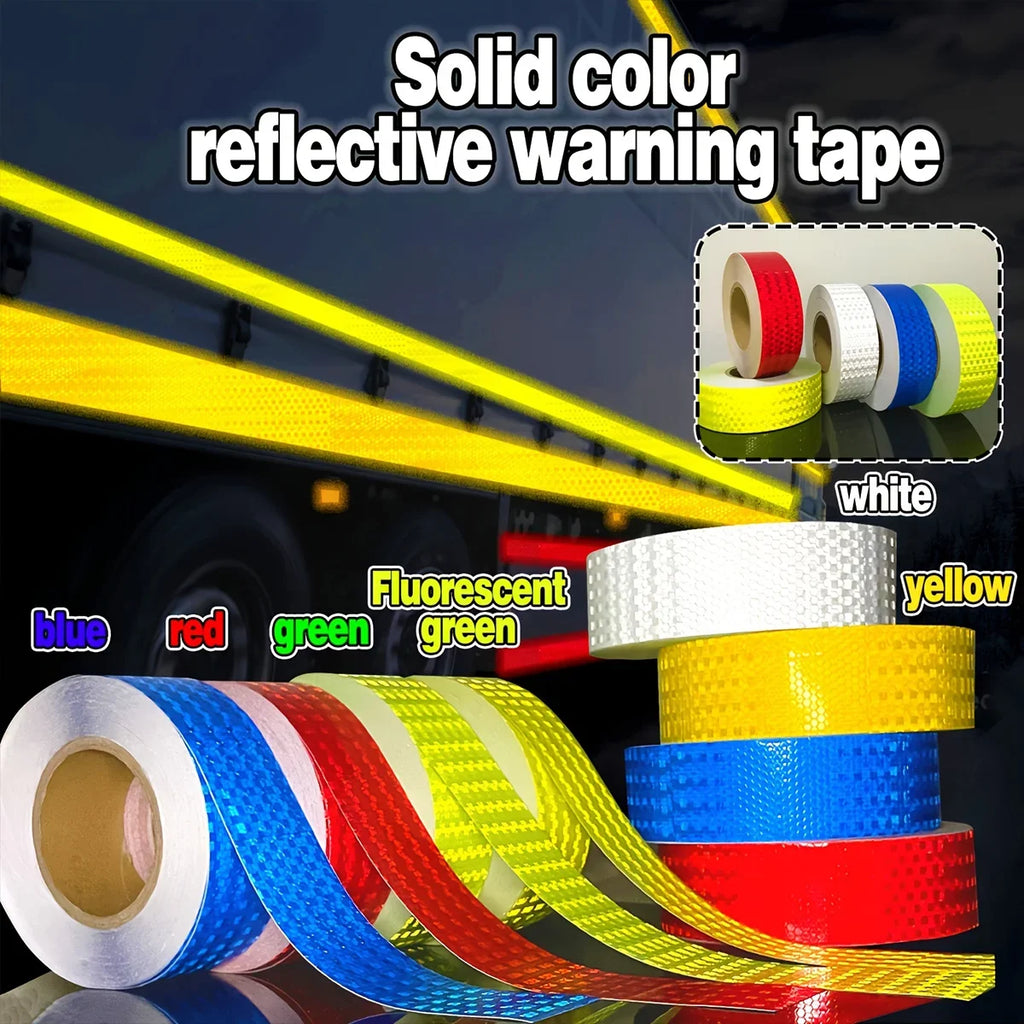 Car & Motorcycle Reflective Safety Tape – 7 Colors | Qme Reflective Safety Tape Qme