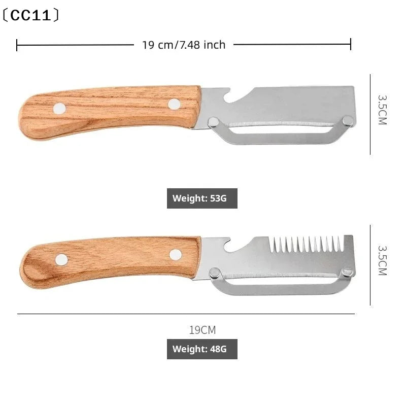 3-in-1 Serrated Vegetable Peeler & Bottle Opener | Kitchen Tool Vegetable Peeler Qme