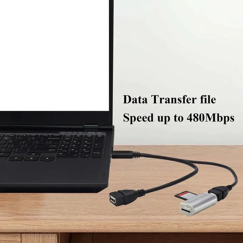 USB 2.0 Y Splitter Cable – 1 to 2 Port, 480Mbps Data Transfer USB Splitter Cable Qst