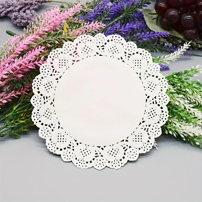 Lace Baking Paper Pads – 3 Shapes, Absorbent & Non-Stick Baking Paper Liner Qme