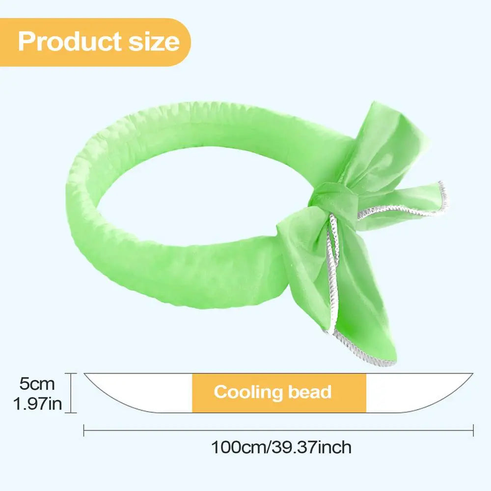 Cooling Neck Wrap Scarf for Dogs & Cats – Reusable & Washable Pet Cooling Scarf Qme green China Mainland