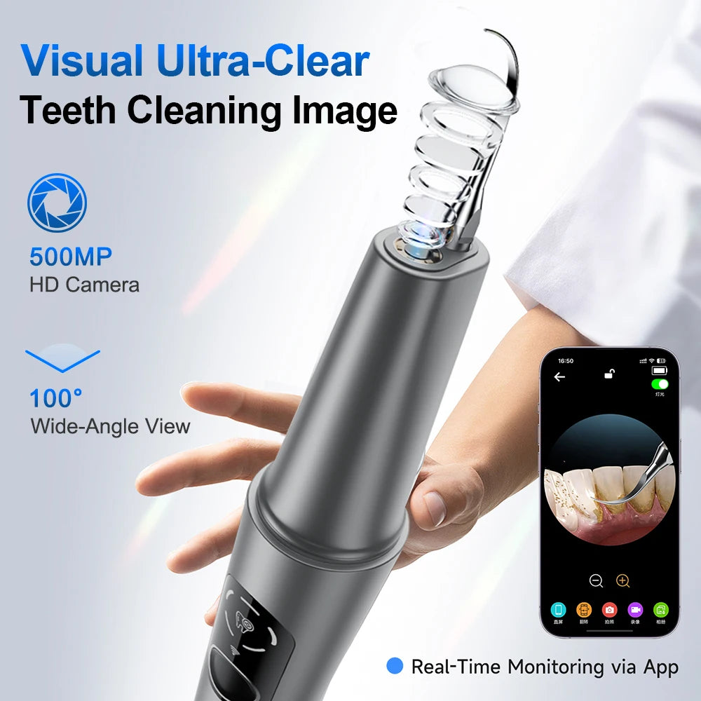 Ultrasonic Dental Scaler HD Camera LED Light – 5 Modes Ultrasonic Dental Scaler Qst