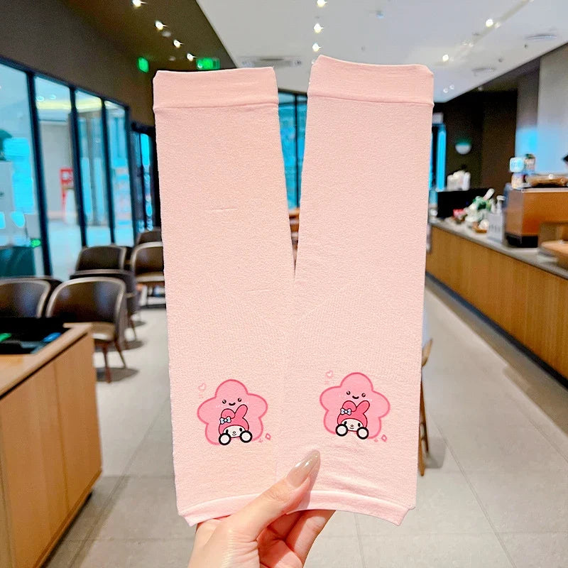 Hello Kitty Kuromi UV Sun Protection Arm Sleeves – Cooling UV Arm Sleeves Qme