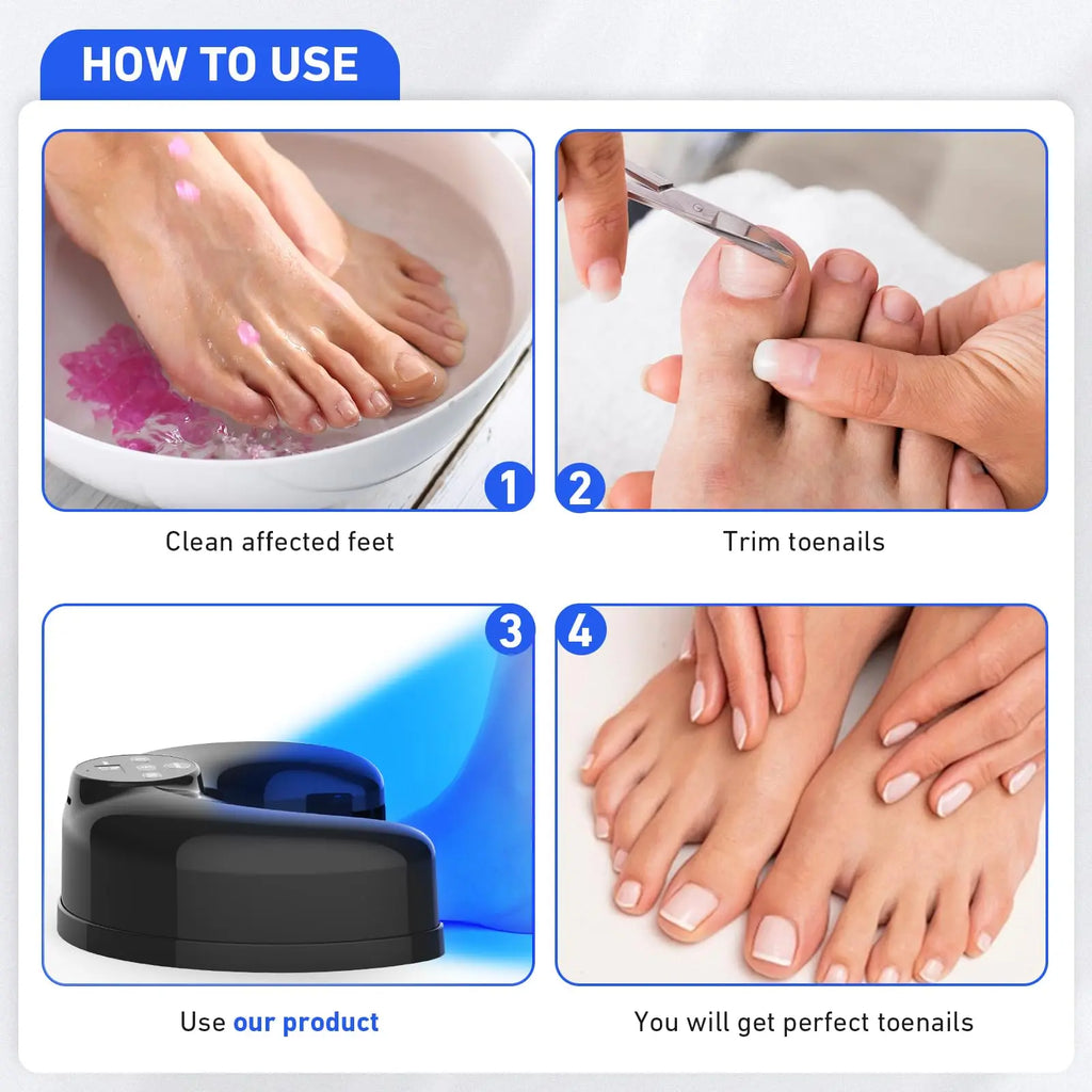 Wireless Nail LED Light Therapy Device – 910nm & 470nm, 22 LEDs Nail Light Therapy Device Qst