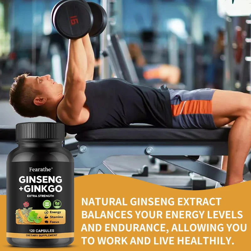Korean Red Ginseng Extract 1650mg – Energy & Brain Support Herbal Supplement Qst
